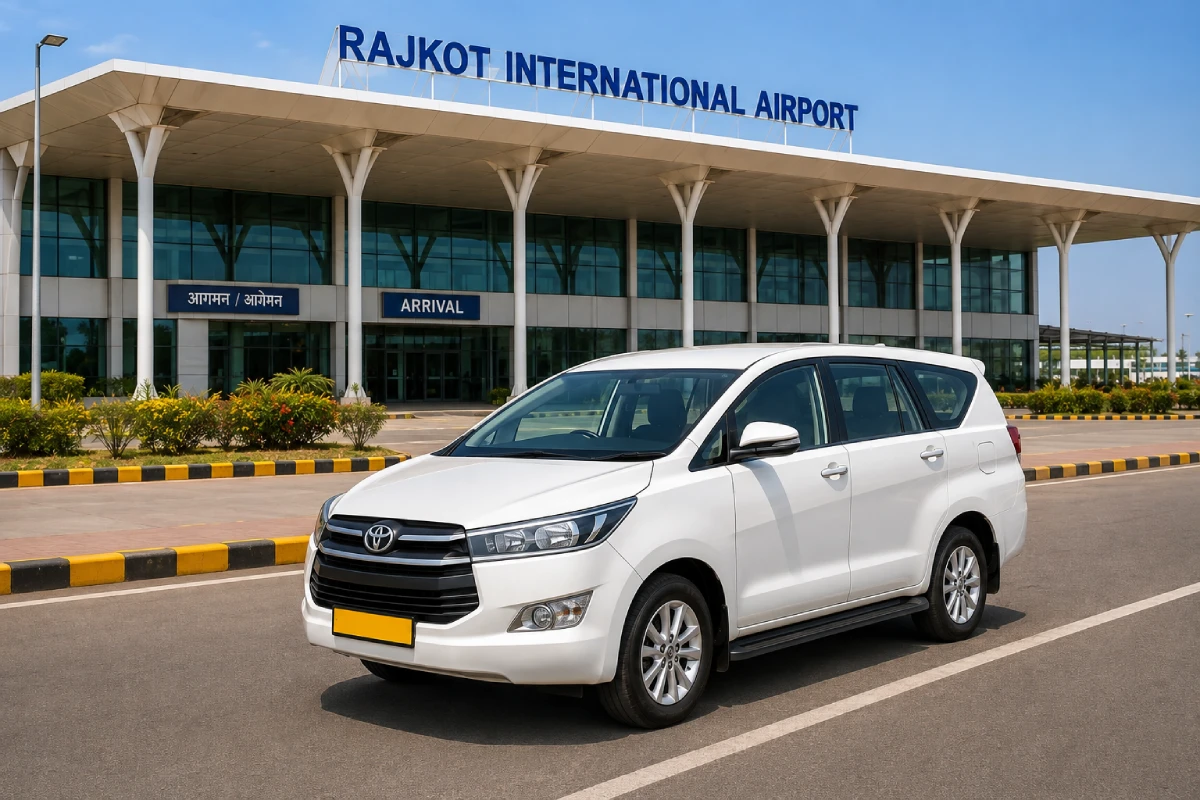 Rajkot Hirasar Airport taxi service with Shiv Shakti Cabs