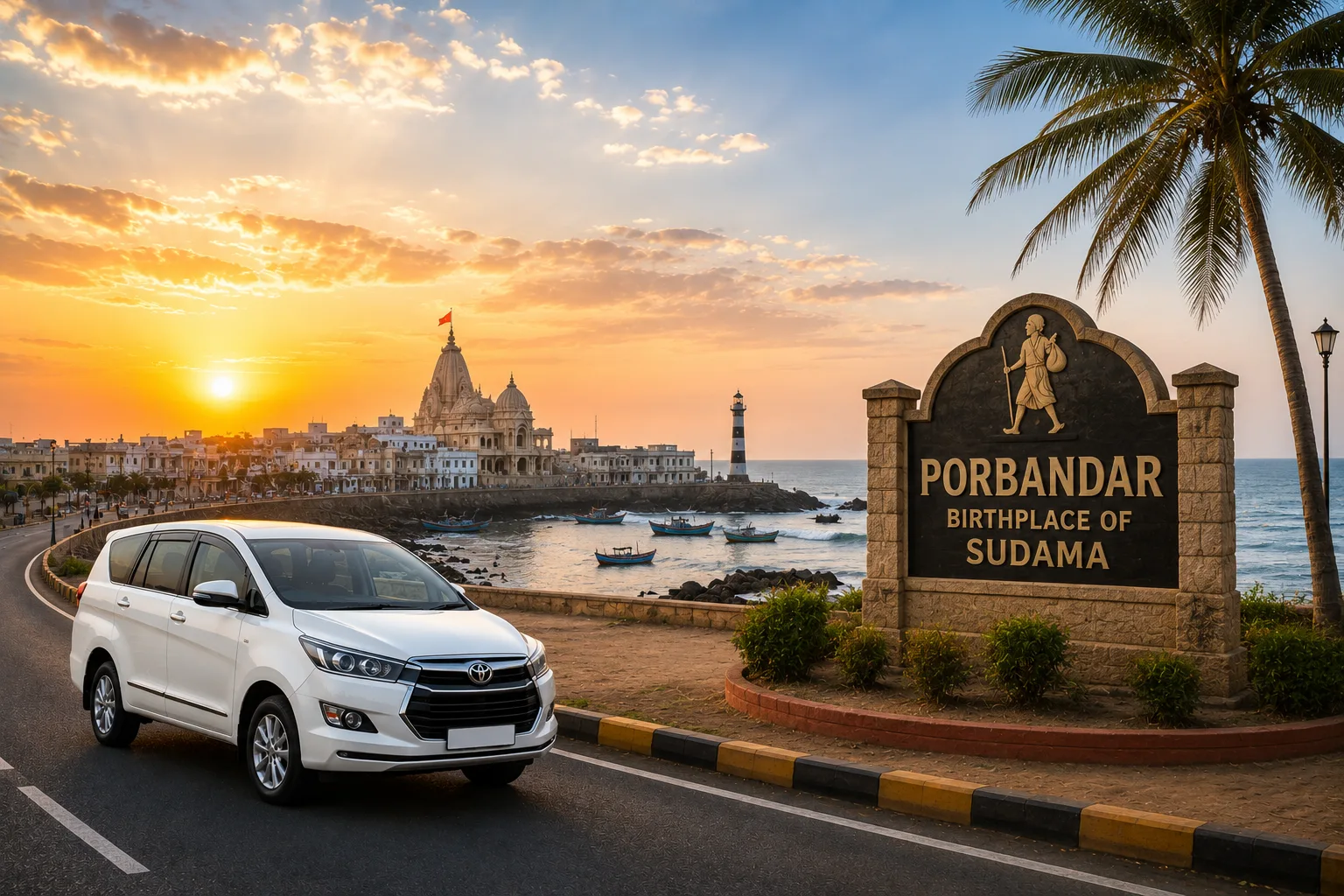 Veraval to Porbandar Taxi Taxi by private cab